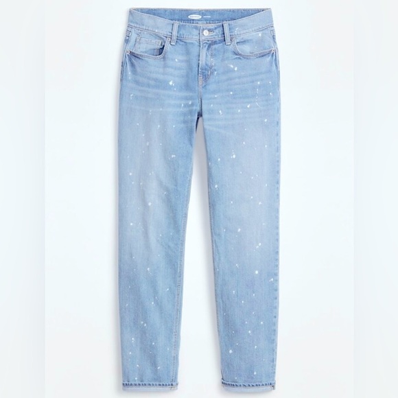 OLD NAVY bleach spot Women's Light Blue Jeans đź‘– - Picture 2 of 6